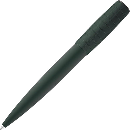 BOSS HUGO Ballpoint Pen Ark Bauhaus Design Writing Instrument Twist Mechanism Elegant Brass Aluminium Body Luxury Ballpoint Pen with Gift Box (HSK5744) (Dark Green