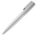 BOSS HUGO Ballpoint Pen Arche Bauhaus Design Writing Instrument Twist Mechanism Elegant Brass Aluminium Body Luxury Ballpoint Pen with Gift Box (HSK5744) (Light Grey)