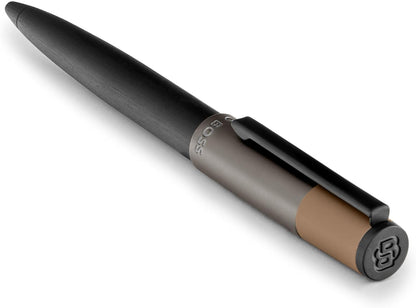 BOSS HUGO Gear Balance Writing Instrument Collection - High Quality Brass & Aluminium Writing Instrument with Modern Design - Gift Box Included (HSS543) (Ballpoint Pen