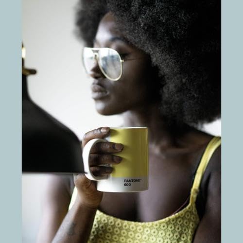 Copenhagen Design PANTONE Mug, coffee/tea cup, fine china (ceramic), 375 ml, light yellow, 600 C, Porcelain, One size