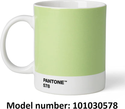 Pantone Porcelain Mugs 375 ml, Porcelain, Light Green 578, 8.4 x 8.4 x 12.1 cm , 101030578