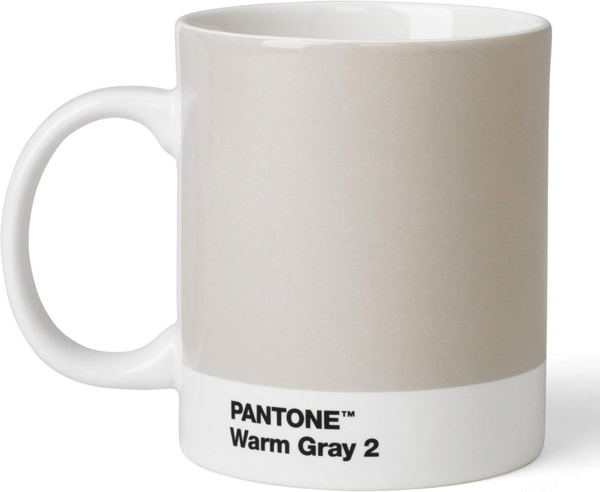 Copenhagen Design Pantone Mug, Coffee/Tea Cup, fine China (Ceramic), 375 ml, Gray 2 C, Porcelain, Warm Grey, 1 Count (Pack of 1