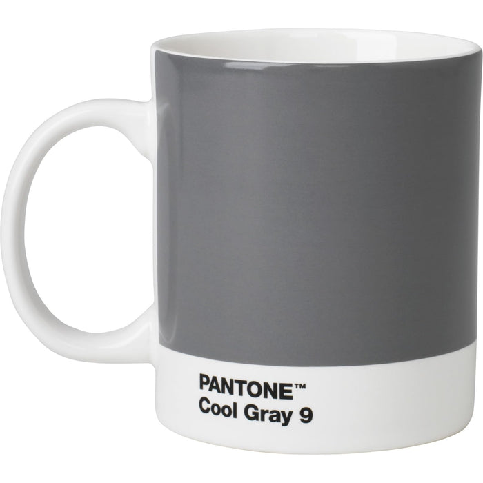 Copenhagen Design Pantone Mug, Coffee/Tea Cup, fine China (Ceramic), 375 ml, Cool Gray 9 C, Porcelain, Grey/White, 1 Count (Pack of 1