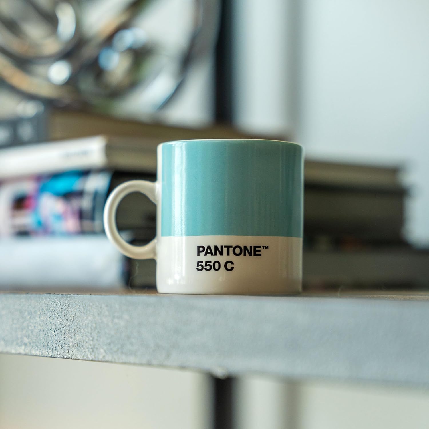 Copenhagen Design PANTONE Espresso Cup, small coffee cup, fine china (ceramic), 120 ml, Warm Gray