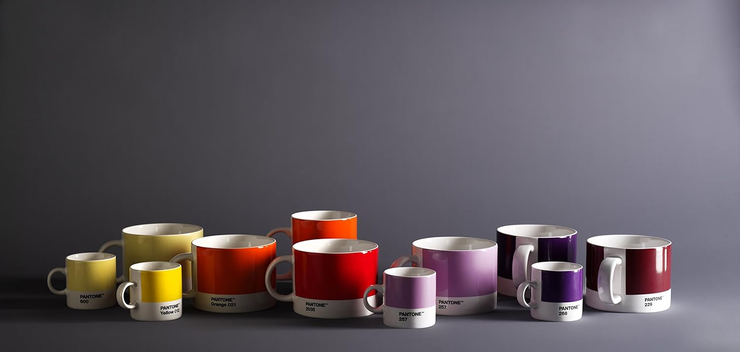 Copenhagen Design Pantone Cup, Tea/Coffee Mug, fine China (Ceramic), 475 ml, Orange 021 C, 1 Count (Pack of 1
