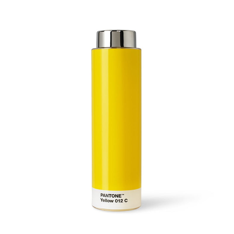 Copenhagen Design Pantone Drinking, Tritan (Plastic) Water Bottle, 500 ml, Yellow 012 C, one Size
