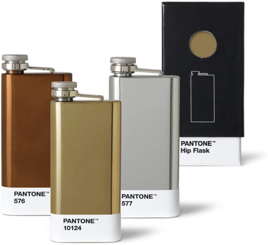 Pantone 1011108582 Hip Flask Bronze Stainless Steel