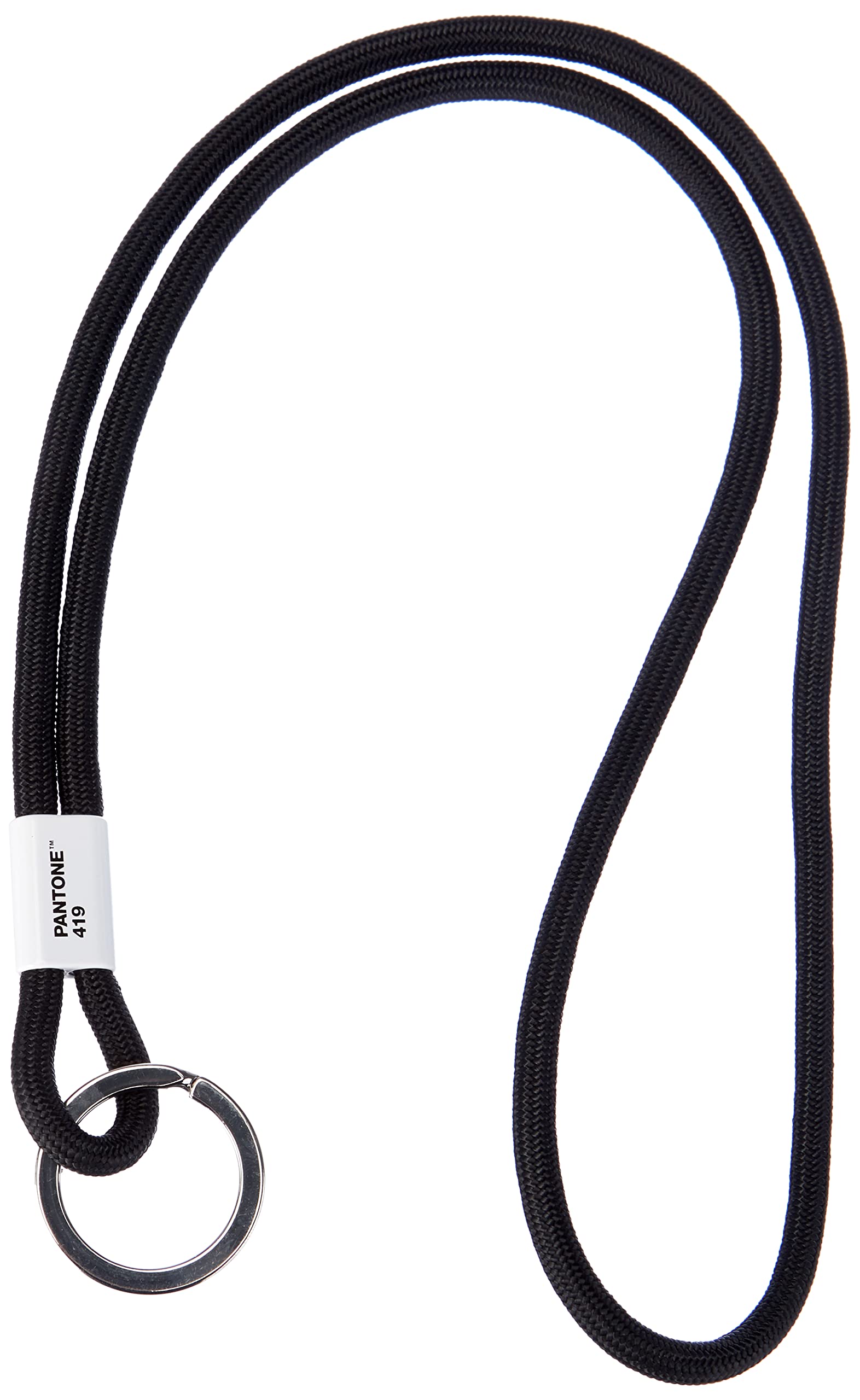 Copenhagen Design PANTONE Key Chain L, long key hanger, nylon, black 419 C