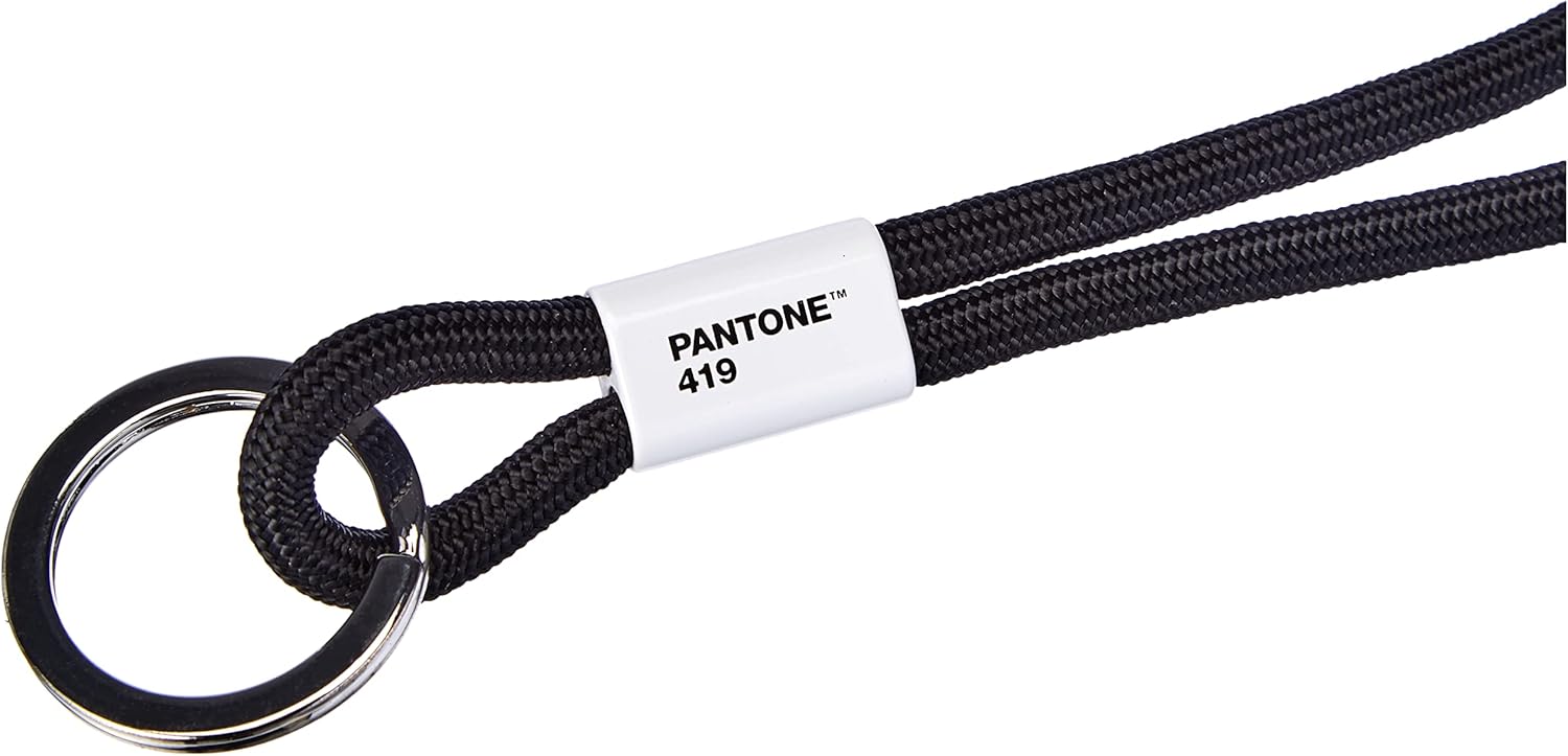 Copenhagen Design PANTONE Key Chain L, long key hanger, nylon, black 419 C