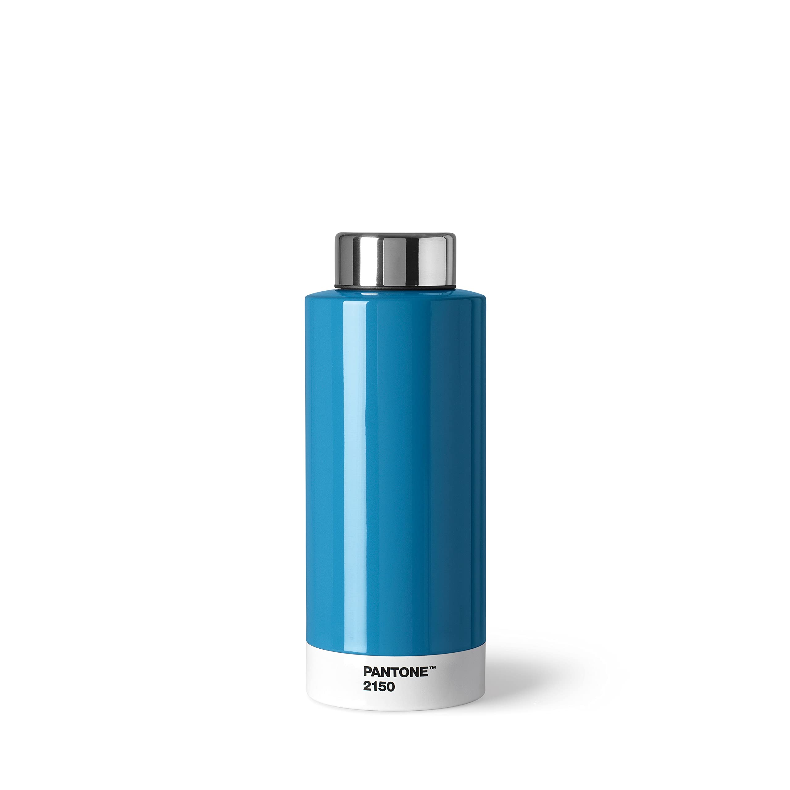PANTONE Borraccia a doppia parete in acciaio inox con funzione termica, a prova di perdite, 500 ml, blu 2150