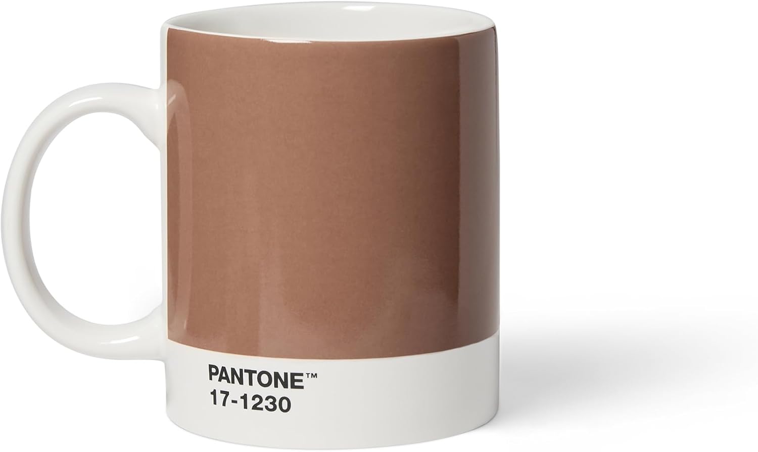 Copenhagen Design Pantone Porcelain Coffee Mug, 375 ml, with Gift Box, Colour of The Year 2025: Mocha Mousse 17-1230