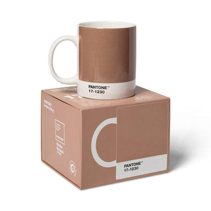 Copenhagen Design Pantone Porcelain Coffee Mug, 375 ml, with Gift Box, Colour of The Year 2025: Mocha Mousse 17-1230