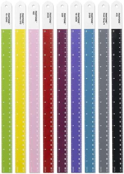 Copenhagen Design Pantone Ruler Steel 30 cm-Light Pink, One Size