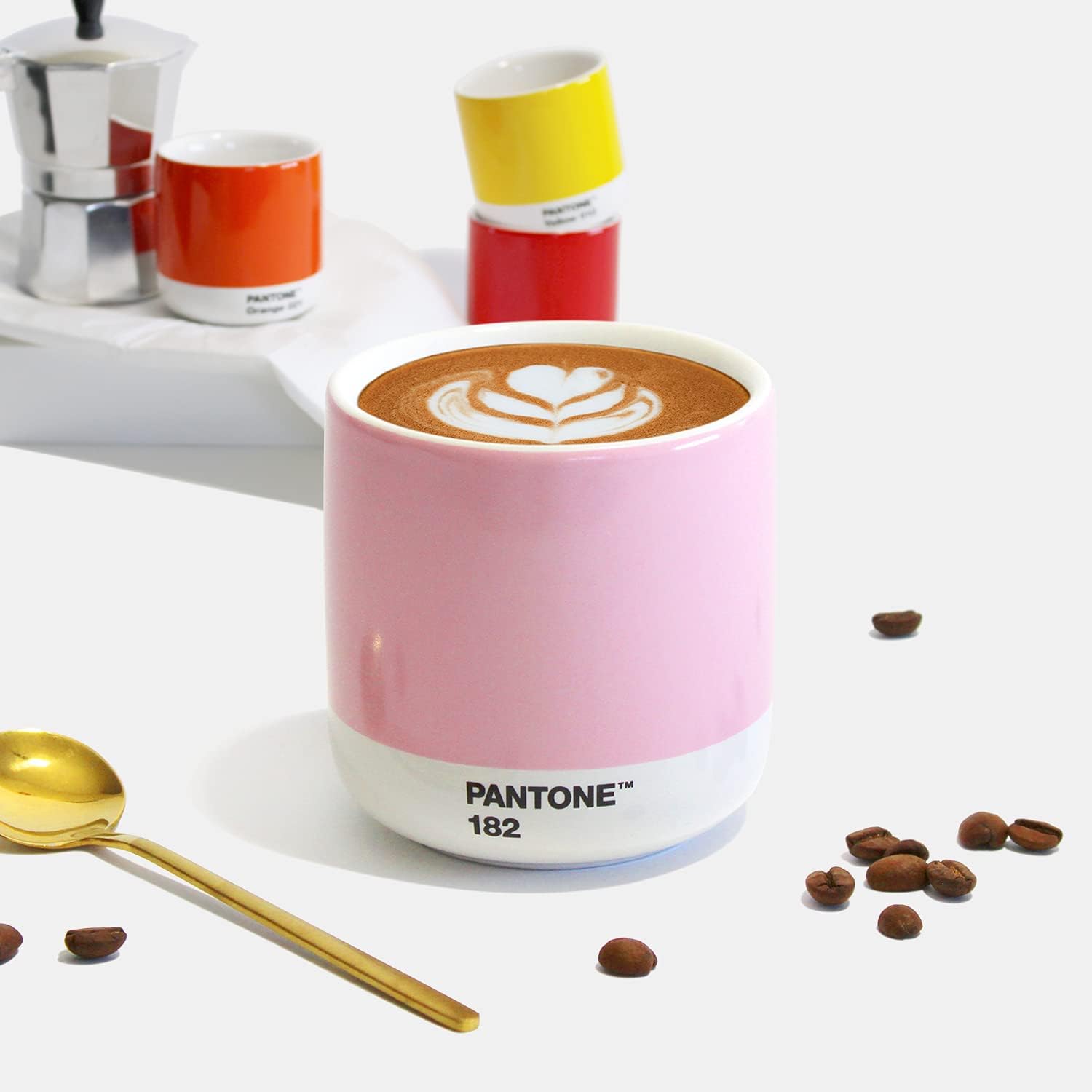Copenhagen.design Pantone Cortado Thermo Cup, Light Pink, Ceramic, One Size