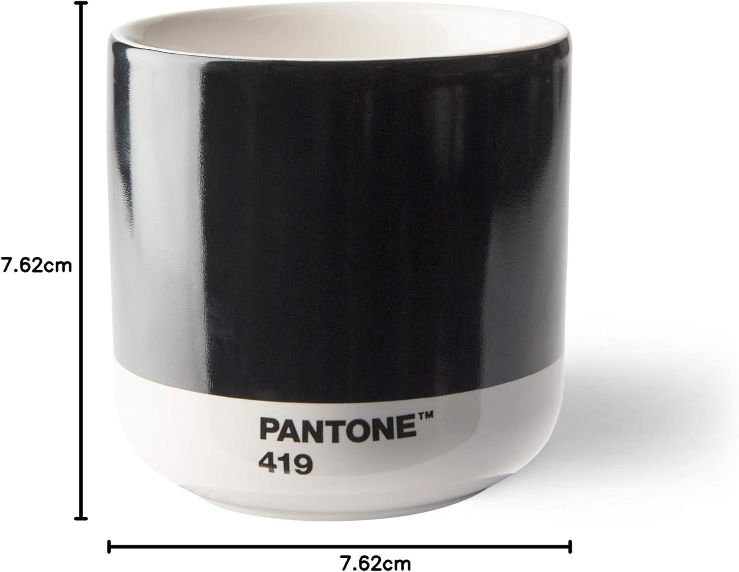 Copenhagen.design Pantone Cortado Thermo Cup, Black, Ceramic, One Size