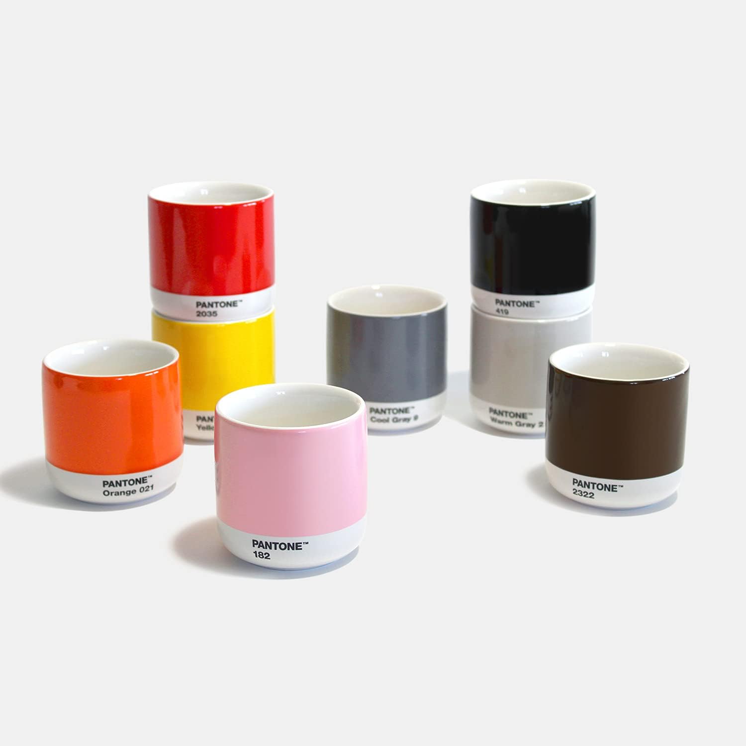 Cortado Thermo Cup, Mix of 4, (Yellow, Red, Orange, l. Pink