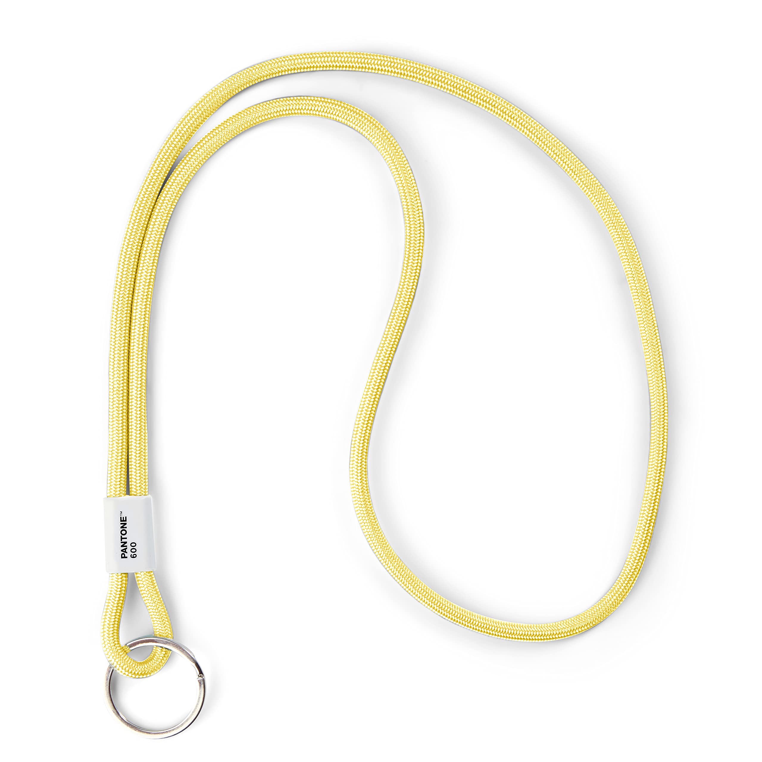 Pantone Design Lanyard Key Chain Long | Keyring Robust and Colourful | Long | Light Yellow 600, Light yellow 600, lang