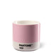 Copenhagen design Pantone Macchiato Cup - Handleless Porcelain Ceramic Coffee Mug - 3.34oz/100ml, Light Pink 182