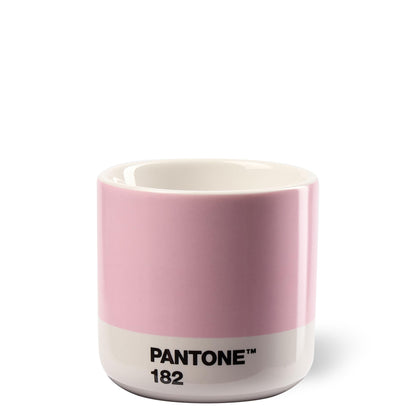 Copenhagen design Pantone Macchiato Cup - Handleless Porcelain Ceramic Coffee Mug - 3.34oz/100ml, Light Pink 182