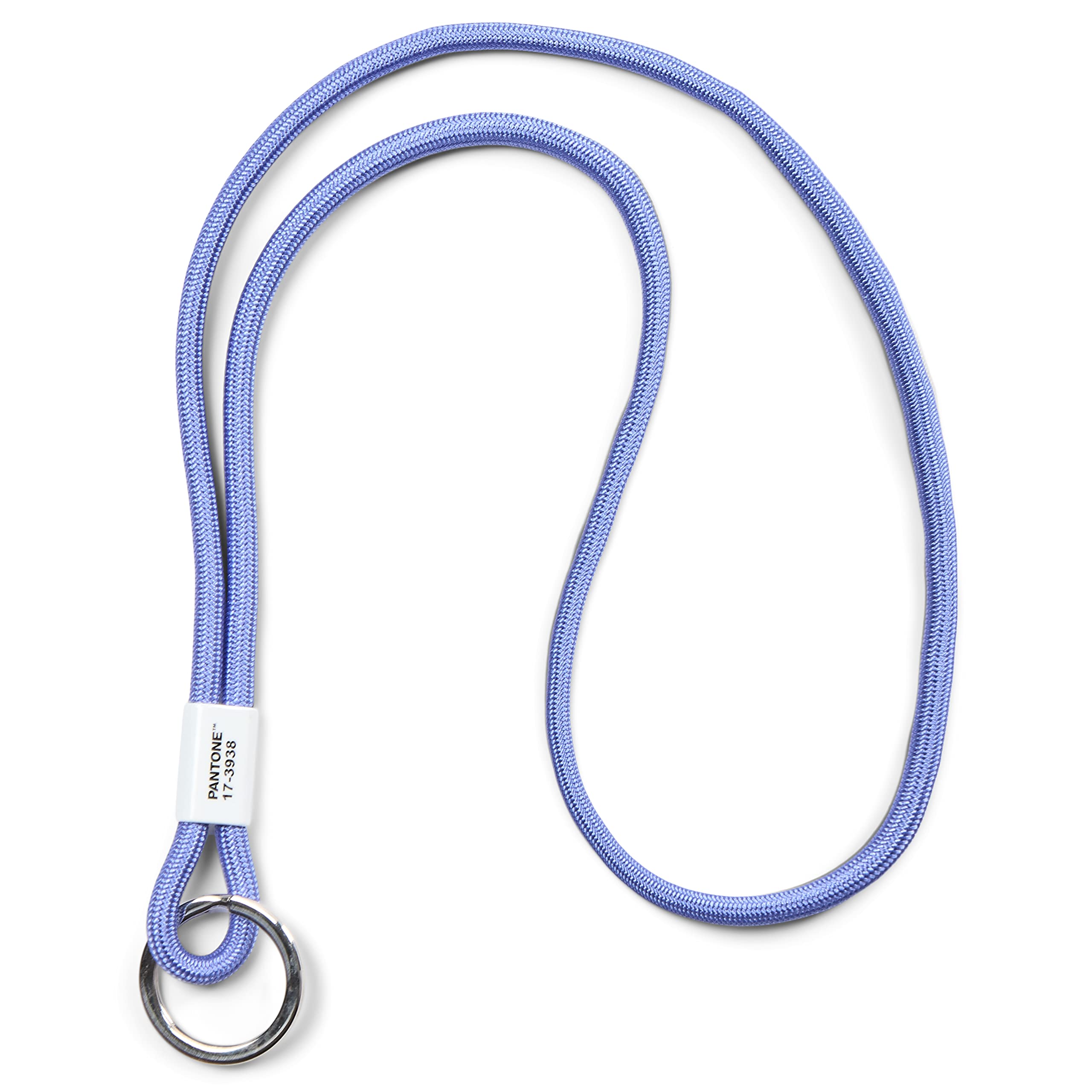 Pantone Design Lanyard Key Chain Long, Keyring for Hanging, Robust and Colourful, CoY 2022, Very Peri 17-3938,18783