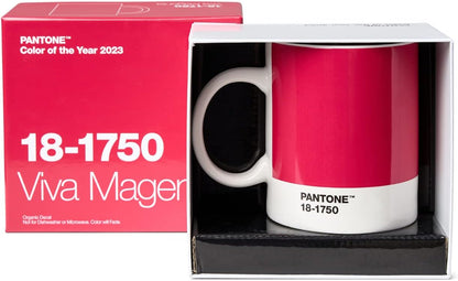 Pantone Colour of The Year (CoY) 2023 Viva Magenta 18-1750 Porcelain Mug with Gift Box