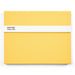 Pantone Yelllow 012 Plain Notebook with Pen and Ruler 160 Pages External Dimensions LxWxD: 240 x 190 x 20 mm