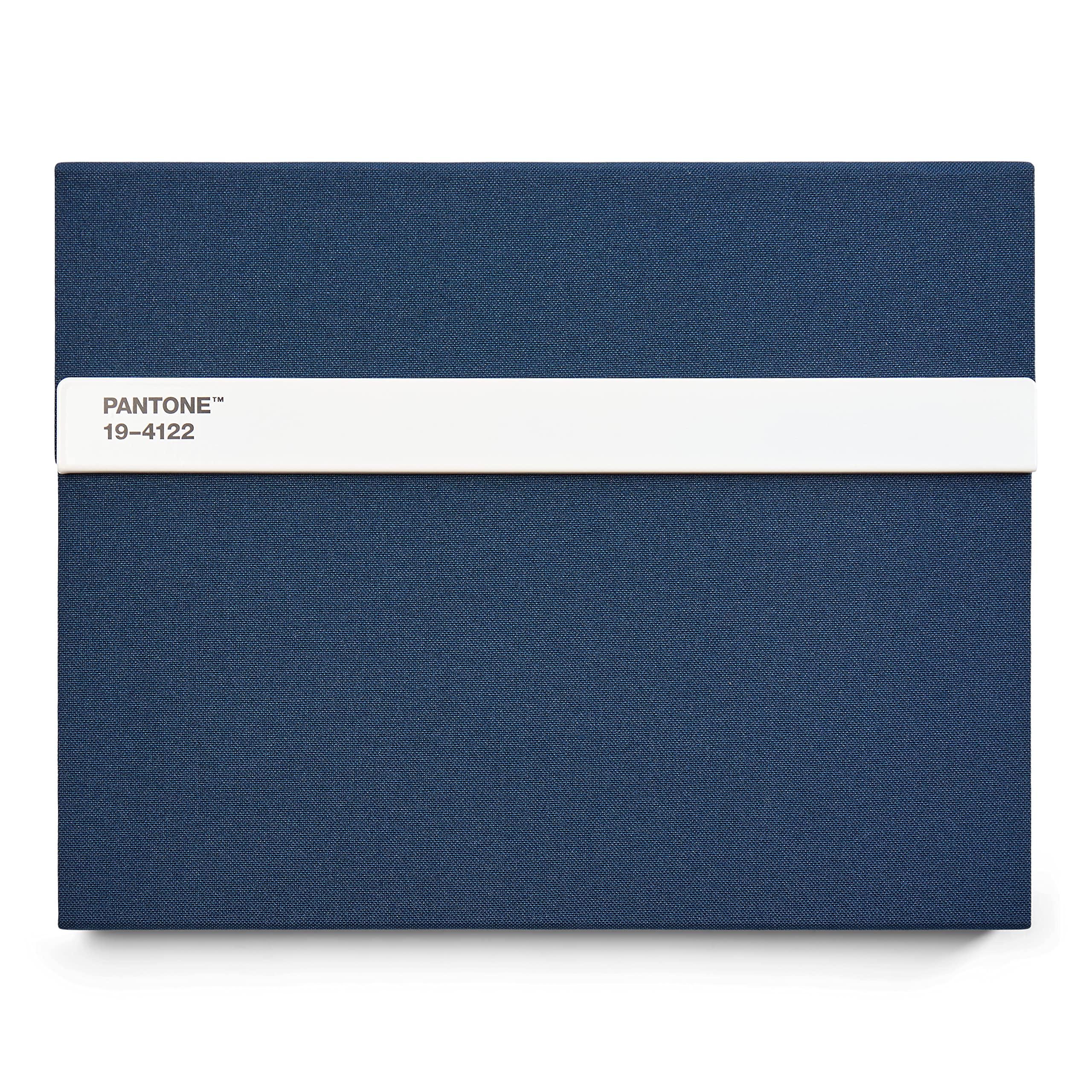 Pantone 19-4122 Notebook with Pen and Ruler, 160 Pages, External Dimensions LxWxD: 240 x 190 x 20 mm, Dark Blue