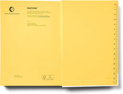 Copenhagen Design PANTONE Notebook S, small, hard cover, yellow 012c