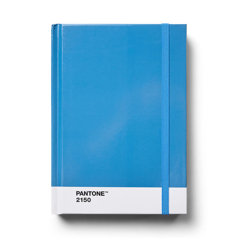 Copenhagen Design PANTONE Notebook S Unlined 96 Pages with Elastic Closure and Bookmark - Blue 2150