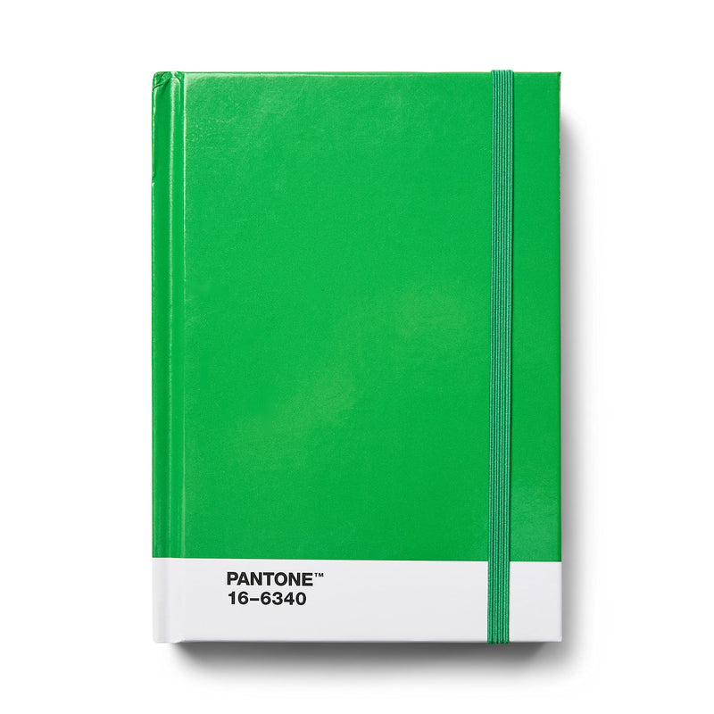 Copenhagen Design PANTONE Notebook S Unlined 96 Pages with Elastic Closure and Bookmark Green 16-6340