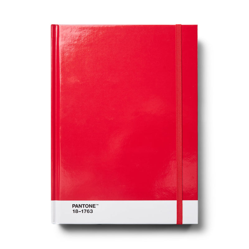 PANTONE Notebook L, Large, Hard Cover, Red 18-1763