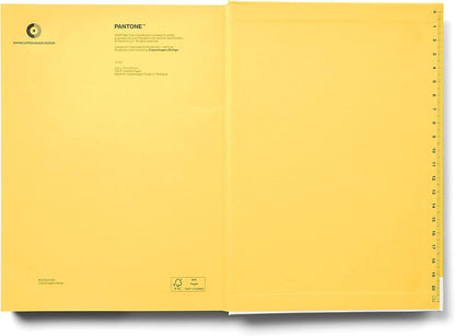 Copenhagen Design PANTONE Notebook L Unlined 96 Pages with Elastic Closure and Bookmark Yellow 012