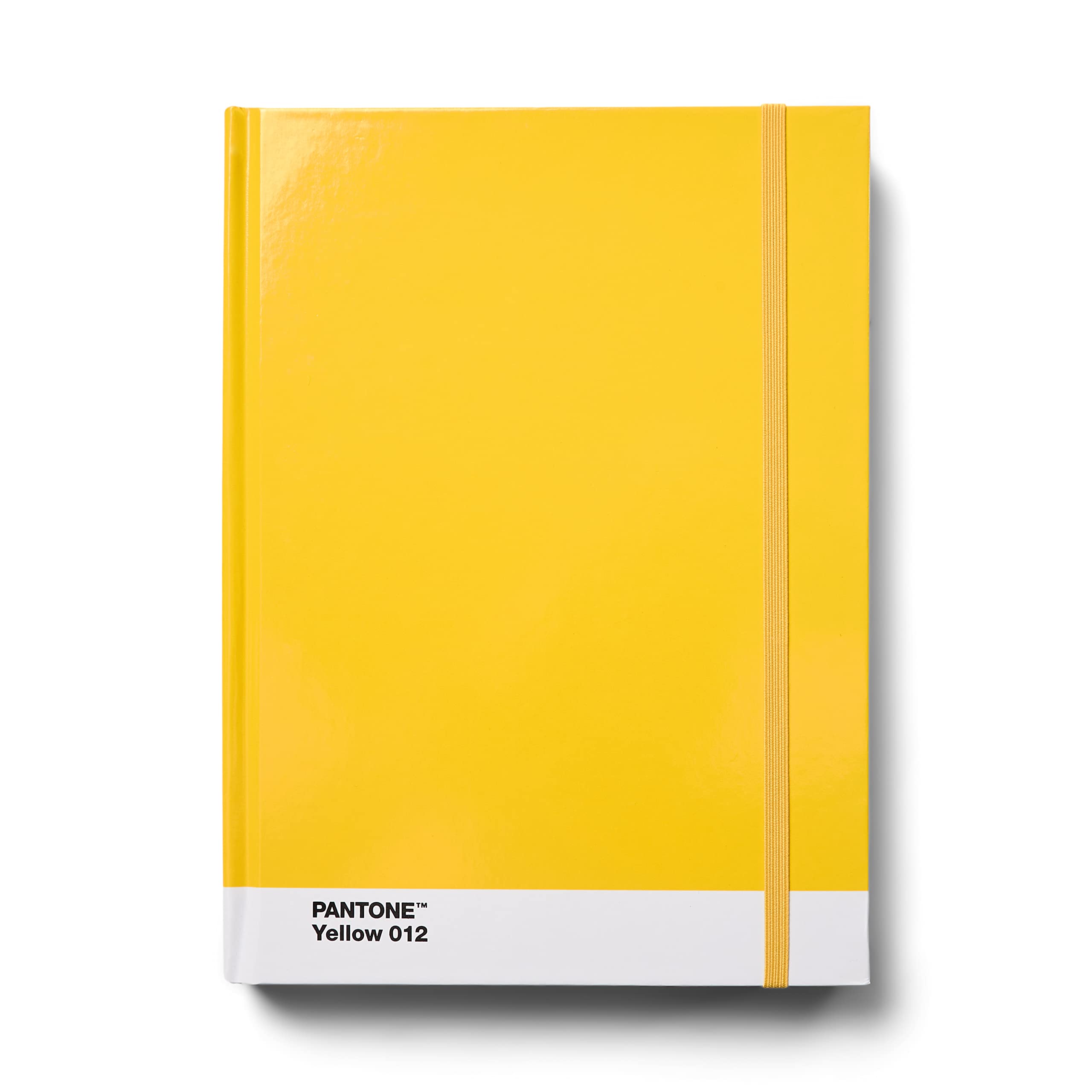 Copenhagen Design PANTONE Notebook L Unlined 96 Pages with Elastic Closure and Bookmark Yellow 012