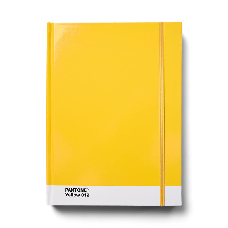 Copenhagen Design PANTONE Notebook L Unlined 96 Pages with Elastic Closure and Bookmark Yellow 012