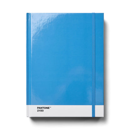 Copenhagen Design PANTONE Notebook L Unlined 96 Pages with Elastic Closure and Bookmark - Blue 2150
