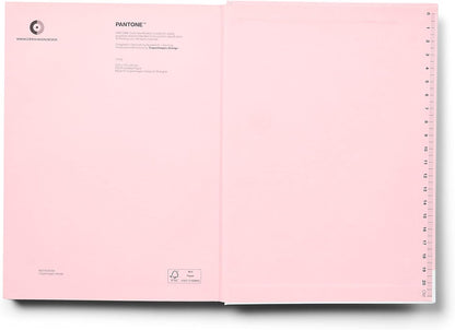 Copenhagen Design PANTONE Notebook L Unlined 96 Pages with Elastic Closure and Bookmark Light Pink 13-2006
