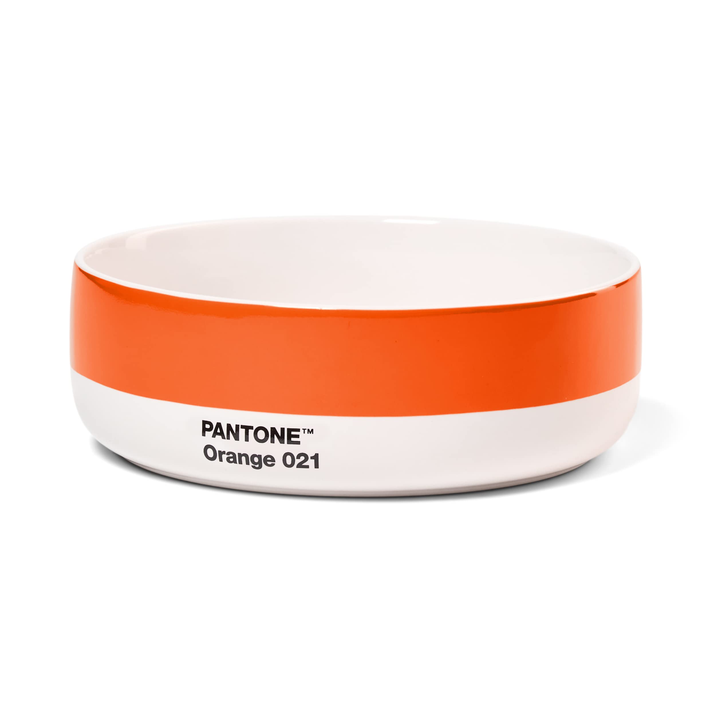 Copenhagen Design Pantone Porcelain Cereal Soup Bowl, Orange 021