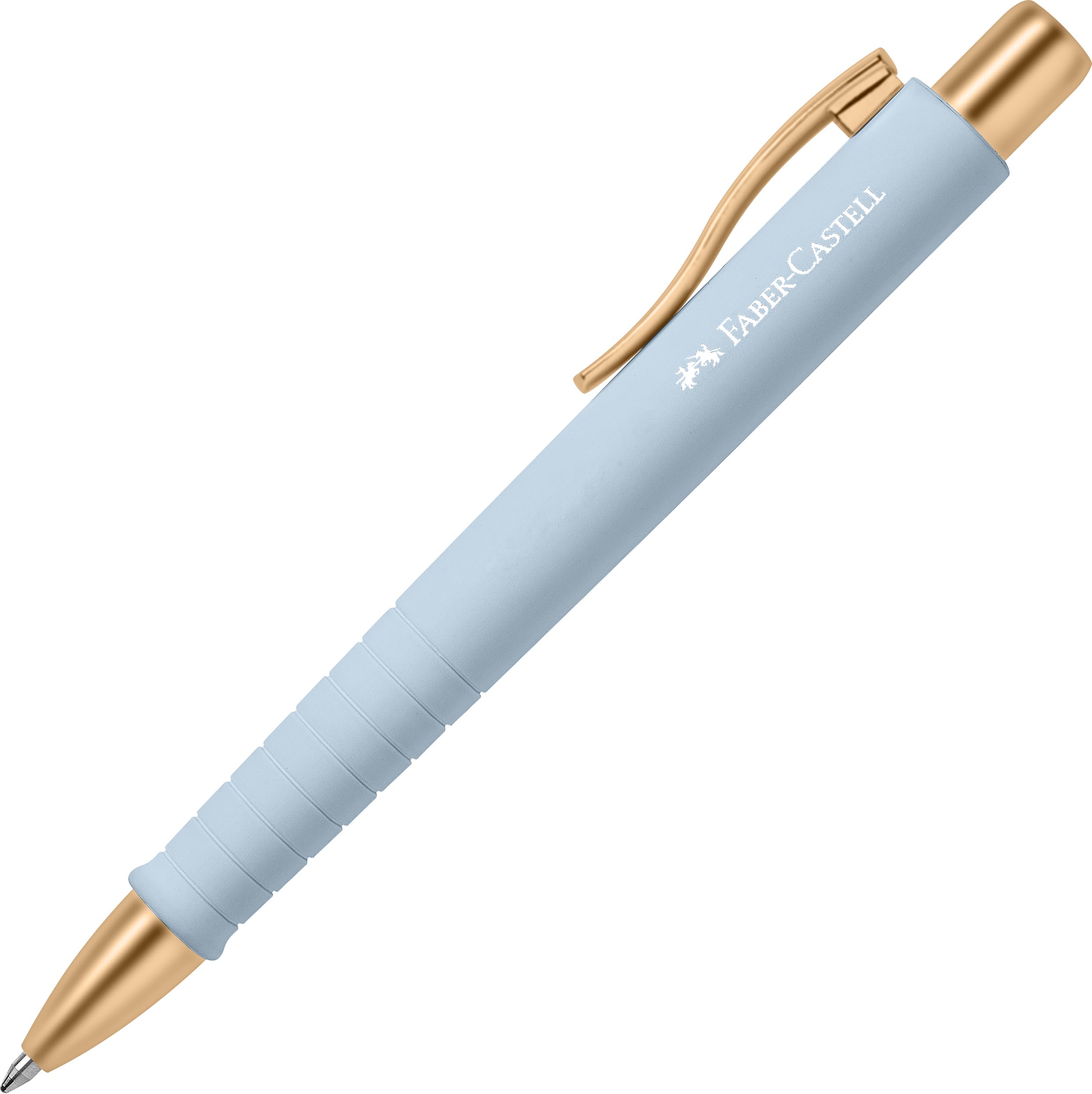 Faber-Castell 241186 - Bolígrafos urbanos con forma de bola de polietileno, color azul cielo (1 pieza