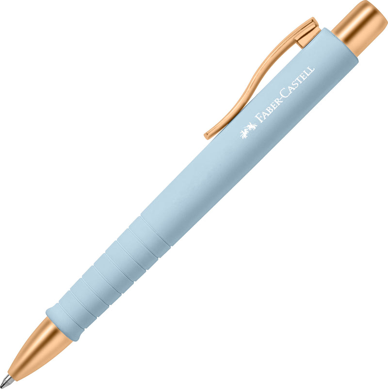 Faber-Castell 241186 - Bolígrafos urbanos con forma de bola de polietileno, color azul cielo (1 pieza
