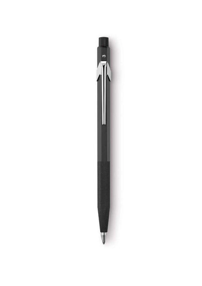 Caran Dache 5” Fixpencil (3mm) with Sharpener and Textured Finger Grip, Assorted Colour Push Buttons