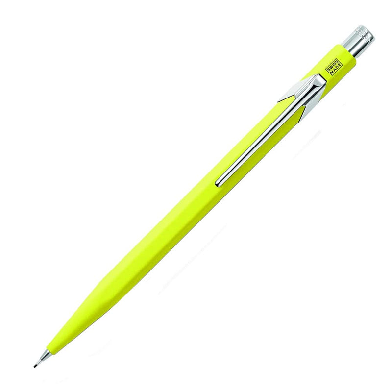 Caran Dache Mechanical Pencil, Fluo Line, Yellow, with 0.7mm Lead