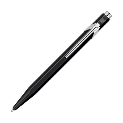 Caran d-Ache 849.009 Clip-on Retractable Ballpoint Pen Blue 1 x Ballpoint Pen – Ballpoint Pens (Clip-on Retractable Ballpoint Pen, Blue, Black, Silver, Aluminium, Hexagonal, 1 Piece