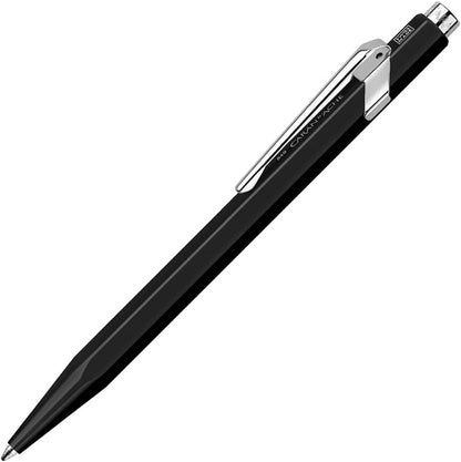 Caran d-Ache 849.009 Clip-on Retractable Ballpoint Pen Blue 1 x Ballpoint Pen – Ballpoint Pens (Clip-on Retractable Ballpoint Pen, Blue, Black, Silver, Aluminium, Hexagonal, 1 Piece