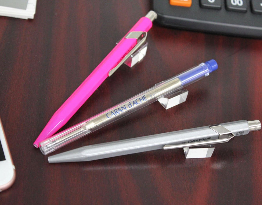 Caran d'Ache 849 Metal Range Ball Pen Fluo - Fluorescent Pink