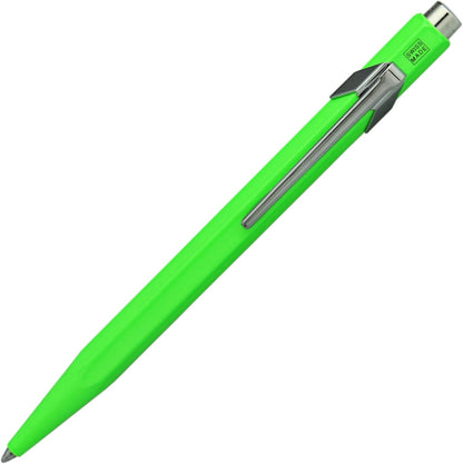 Caran d'Ache 849 Metal Range Ball Pen Fluo - Yellow and Green