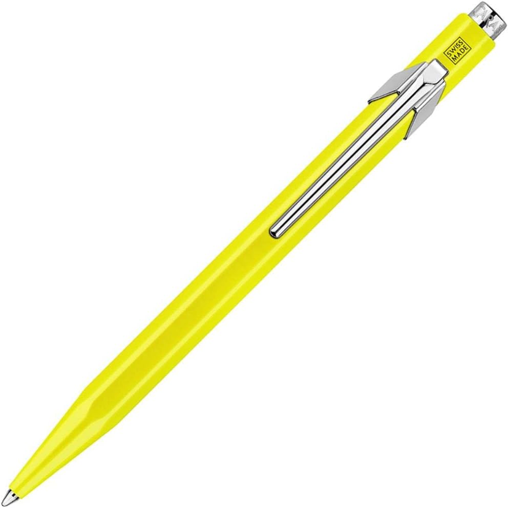 Caran d'Ache 849 Metal Range Ball Pen Fluo - Yellow