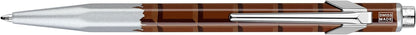 Caran Dache Ballpoint Pen, Chocolate, with Goliath Blue Medium Cartridge