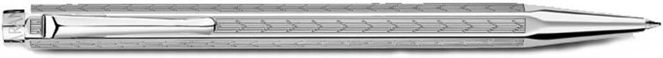 Caran D' Ache Chevron Ecridor Rhodium Ballpoint Pen Chevron Silver, Large Engraving Space (0890.296) by Caran d'Ache