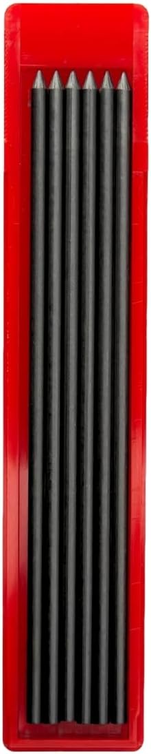 Caran d'Ache 6377.353 Technograph Graphite Leads 3 mm Case of 6 3B, Black