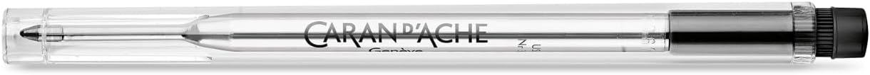 Caran d'Ache Goliath - Cartuccia di refill per penna a sfera, media, nero